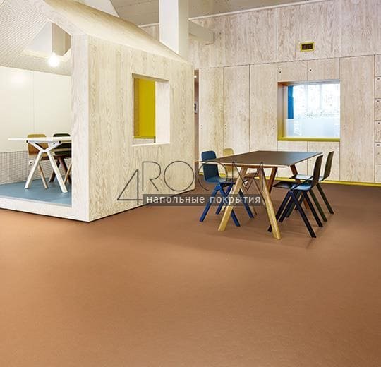 Натуральный линолеум Marmoleum Solid Walton (Мармолеум Валтон) 3370/337035 terracotta
