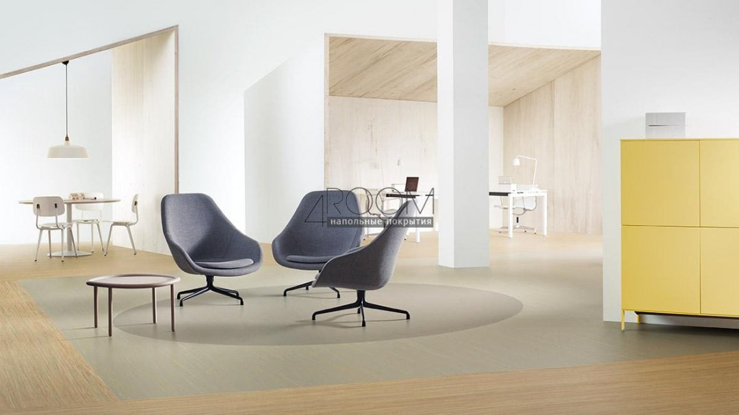 Натуральный линолеум Marmoleum Striato Colour (Мармолеум Стриато Колор) 5244 hint of yellow