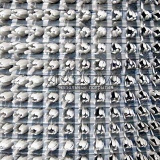 Грязезащитное щетинистое покрытие Альфа-стиль, 0,9х15м,128 Серый металлик