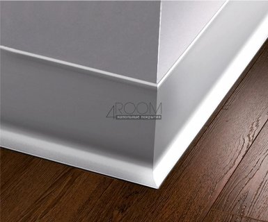 Плинтус алюминиевый Лука 60 мм Анод серебро 501л (2,5 метра)