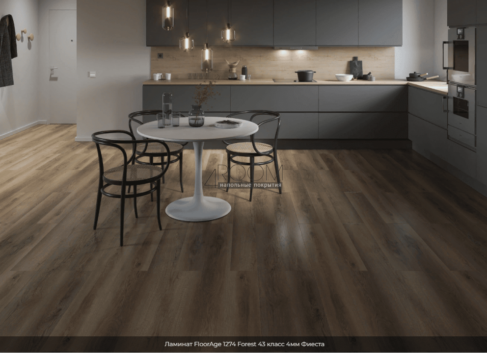 Каменно-полимерная SPC плитка FloorAge Forest 1274 Фиеста 43 класс, 4мм/0,5мм