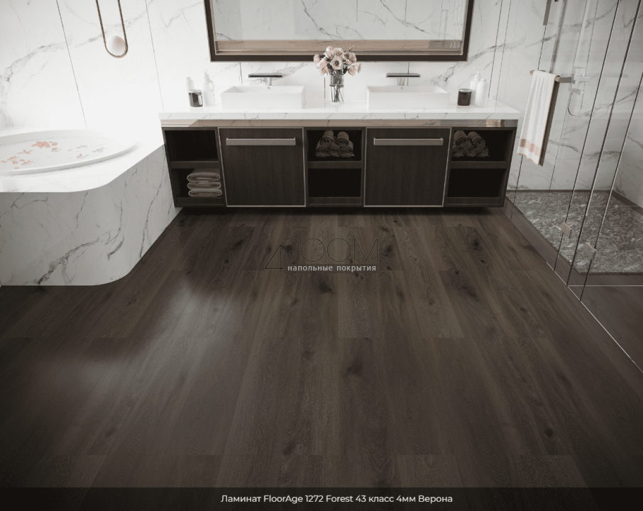 Каменно-полимерная SPC плитка FloorAge Forest 1272 Верона 43 класс, 4мм/0,5мм