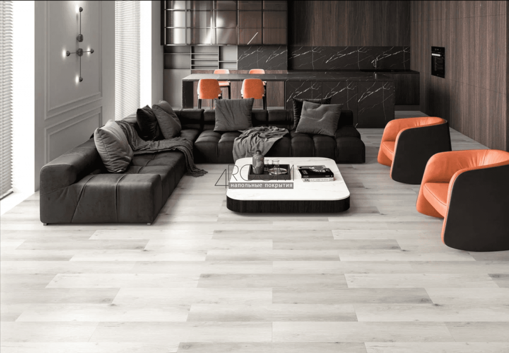 Каменно-полимерная SPC плитка FloorAge Forest 1238 Беорн 43 класс, 4мм/0,5мм