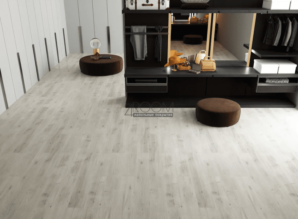 Каменно-полимерная SPC плитка FloorAge Forest 1206 Фрисби 43 класс, 4мм/0,5мм