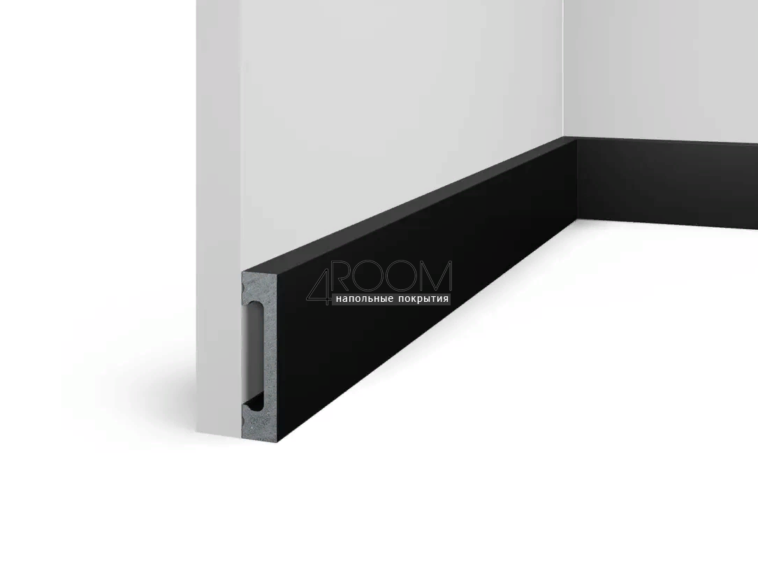 Cosca Decor SoftTouch РХ050-037, 65х15х2000мм, черный