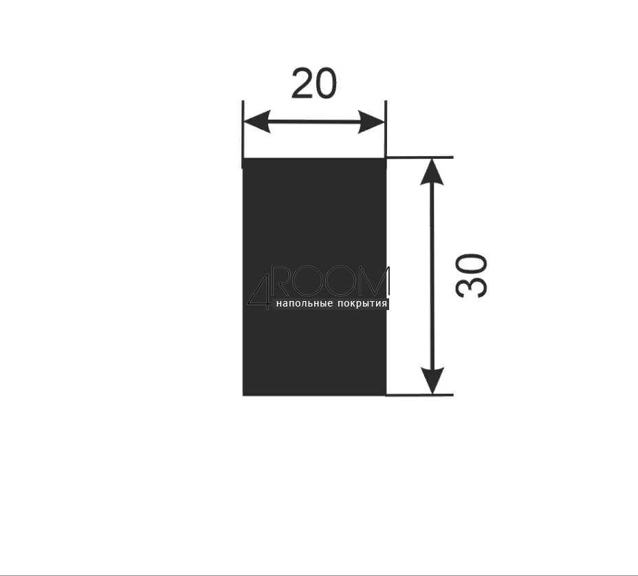 Рейка из дюрополимера Cosca Decor SoftTouch RX002-A004, Дуб Осорно, 30Х20, 2800мм