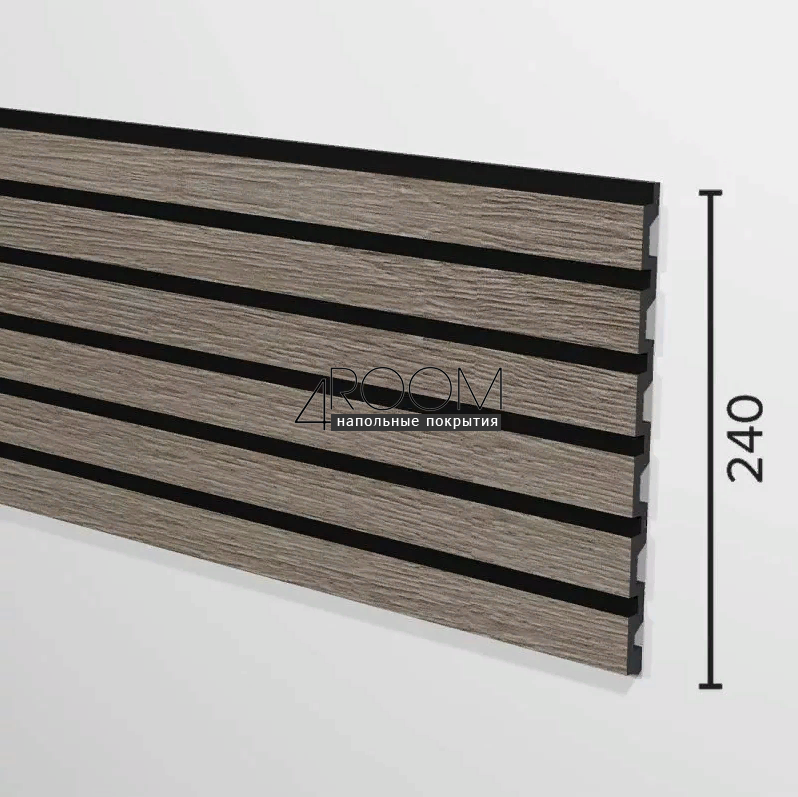 Цветная декоративная 3D панель из дюрополимера Decor-Dizayn 916-65SH (240х13х3000мм)