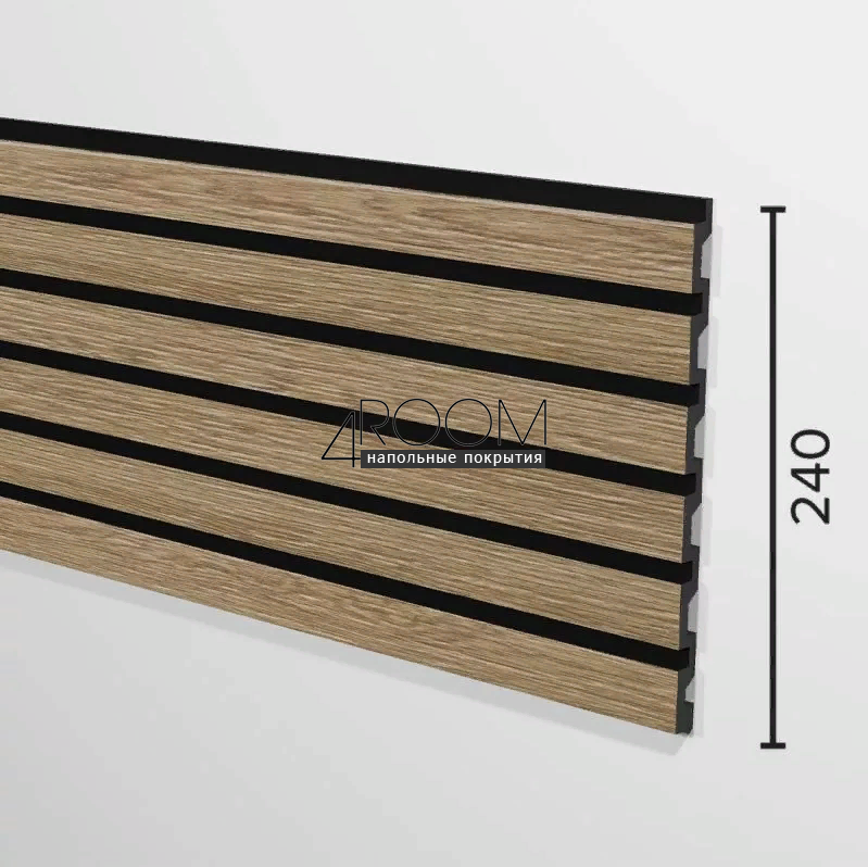 Цветная декоративная 3D панель из дюрополимера Decor-Dizayn 916-64SH (240х13х3000мм)