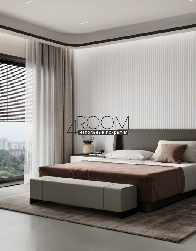 Стеновая 3D панель под покраску Bello Deco СП01/2,6, 200х10х2600мм