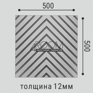 Стеновая 3D панель под покраску Bello Deco СП14, 500х500х12мм