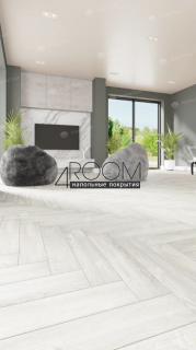 Кварц-виниловая, клеевая LVT плитка с фаской, Alpine Floor ECO 16-4 Дуб Арктик, 590х118х2,5мм