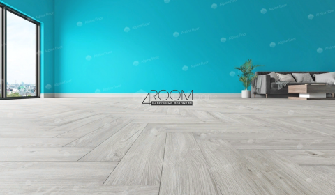Кварц-виниловая, клеевая LVT плитка с фаской, Alpine Floor ECO 16-11 Снежный, 590х118х2,5мм