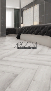 Кварц-виниловая, клеевая LVT плитка с фаской, Alpine Floor ECO 16-12 Дуб Альхена, 590х118х2,5мм