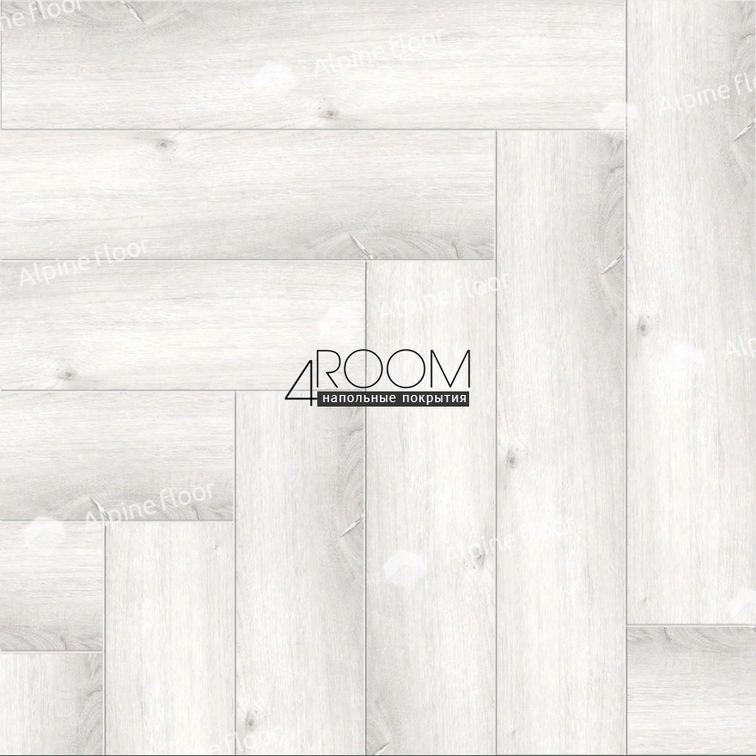 Кварц-виниловая, клеевая LVT плитка с фаской, Alpine Floor ECO 16-12 Дуб Альхена, 590х118х2,5мм
