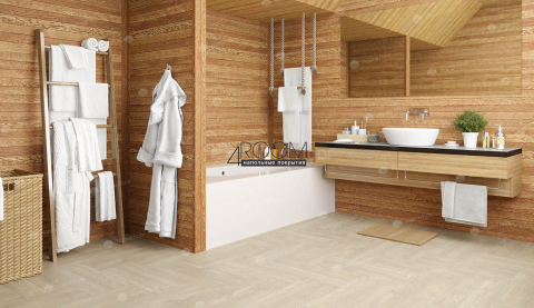 Кварц-виниловая, клеевая LVT плитка с фаской, Alpine Floor ECO 16-14 Дуб Адара, 590х118х2,5мм