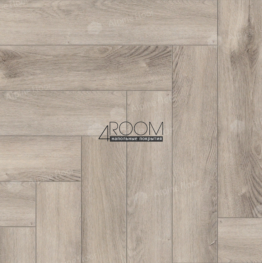 Кварц-виниловая, клеевая LVT плитка с фаской, Alpine Floor ECO 16-15 Дуб Исида, 590х118х2,5мм