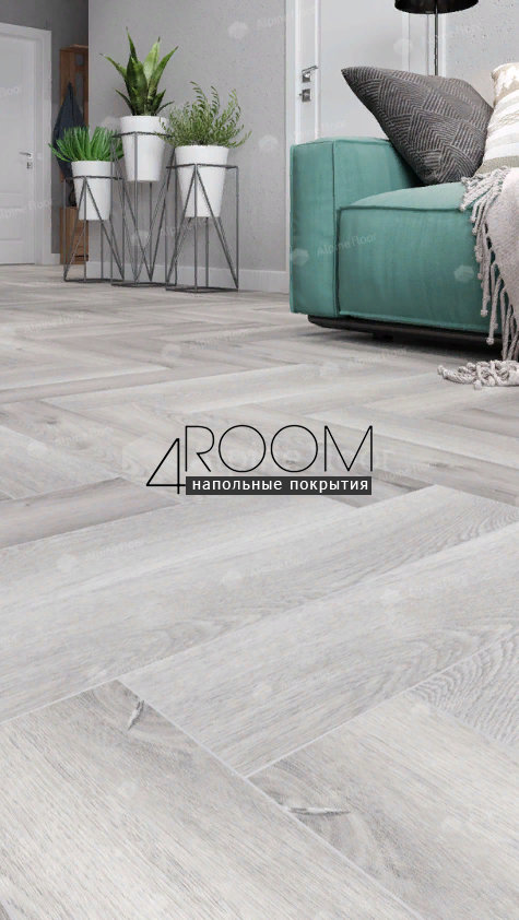 Кварц-виниловая, клеевая LVT плитка с фаской, Alpine Floor ECO 16-18 Дуб Лейтена, 590х118х2,5мм