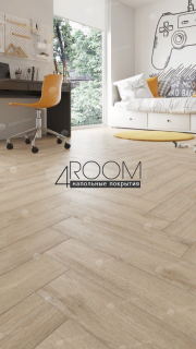 Кварц-виниловая, клеевая LVT плитка с фаской, Alpine Floor ECO 16-20 Дуб Медия, 590х118х2,5мм