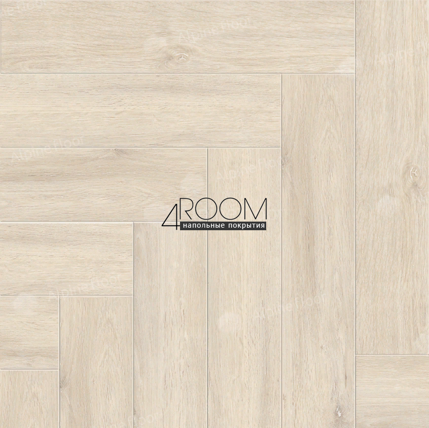 Кварц-виниловая, клеевая LVT плитка с фаской, Alpine Floor ECO 16-20 Дуб Медия, 590х118х2,5мм