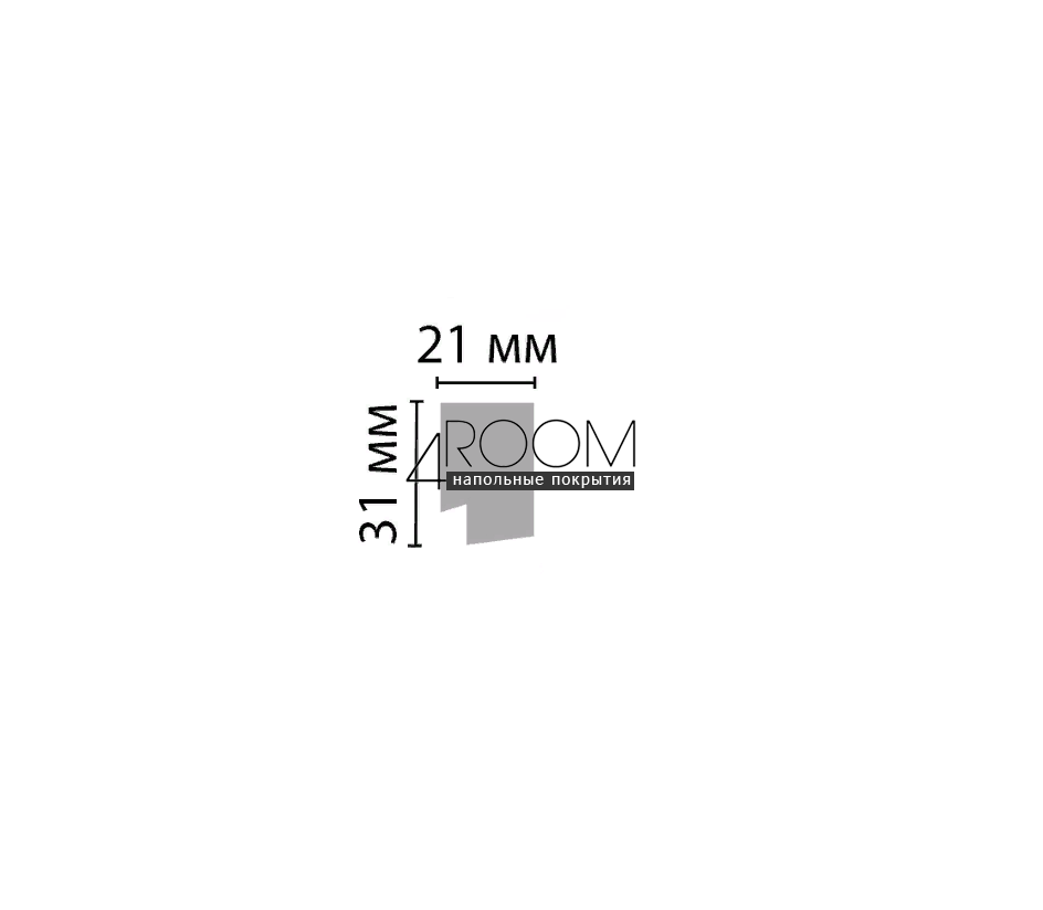 Завершающий молдинг к 3D панели  DECOMASTER, D405-438D Махагон, 31х21х2900мм