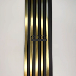 Стеновая 3D Панель Paolo Arte Konture, Kr208SP-3/2,7 "Золото", 122х12х2700мм