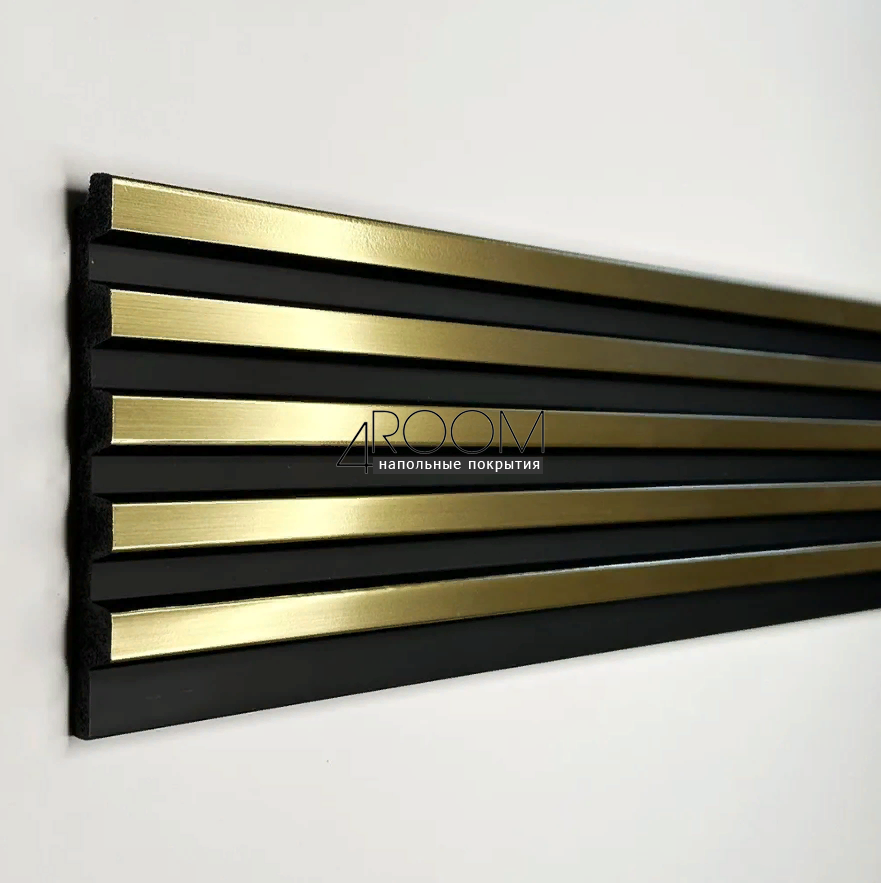 Стеновая 3D Панель Paolo Arte Konture, Kr208SP-3/2,7 "Золото", 122х12х2700мм