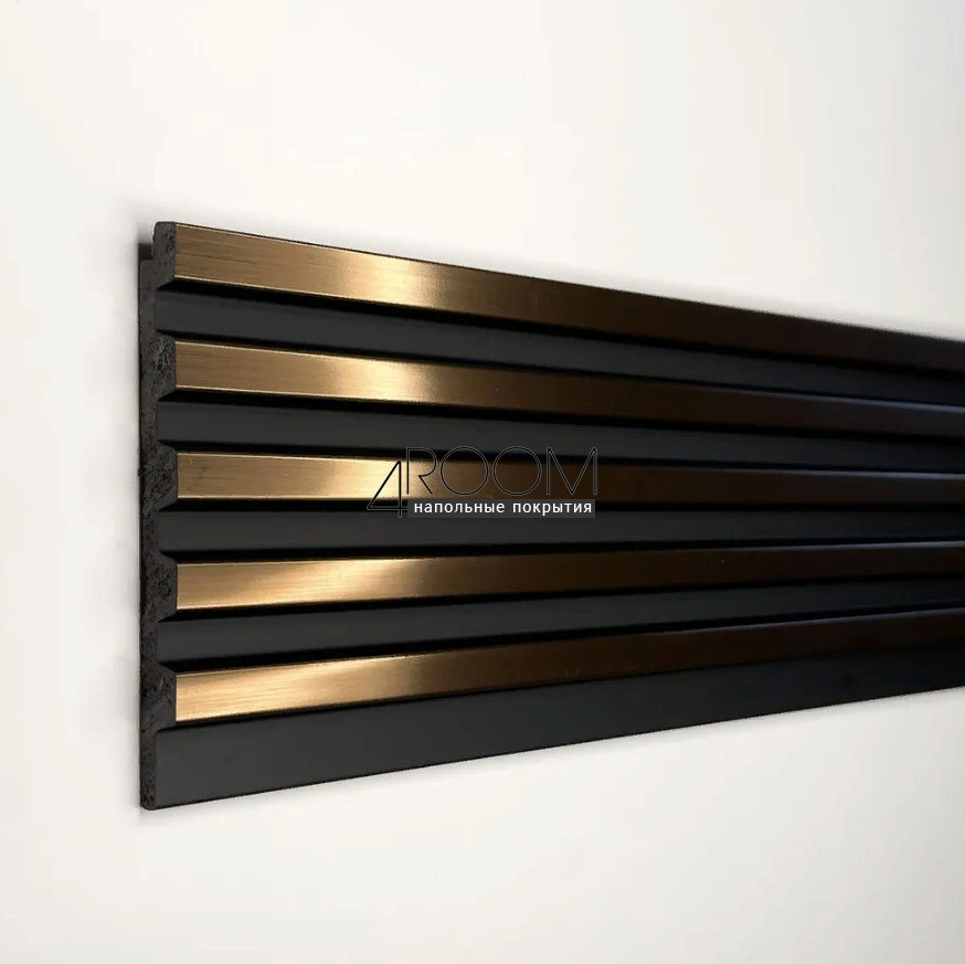 Стеновая 3D Панель Paolo Arte Konture, Kr208SP-1/2,7 Античная Бронза, 122х12х2700мм