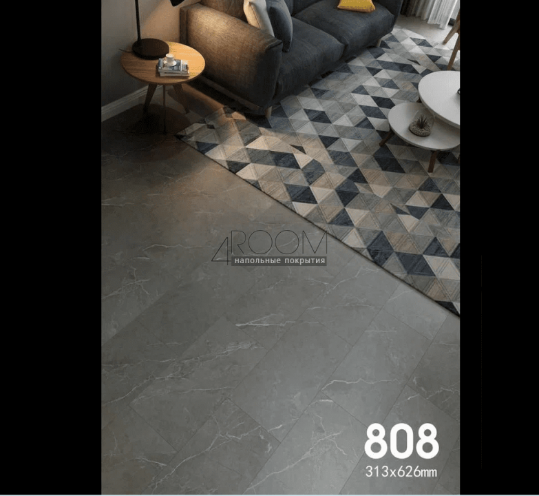 Каменно-полимерная SPC плитка FloorAge  Mountain 808 Бора 43 класс, 4мм/0,5мм