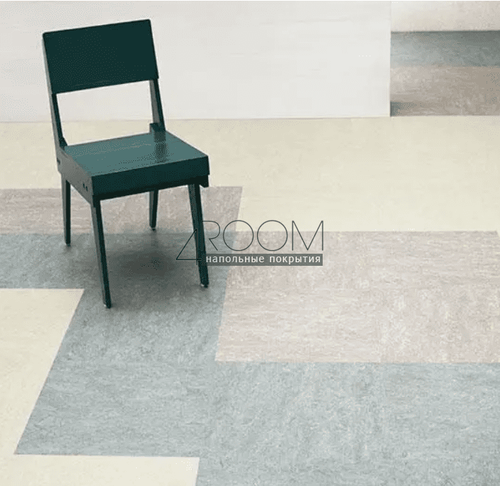 Натуральный линолеум FORBO MARMOLEUM Marbled Real 3053/305335 dove blue *