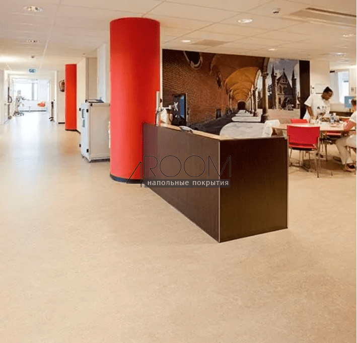 Натуральный линолеум FORBO MARMOLEUM Marbled Real 3120/312035 rosato *