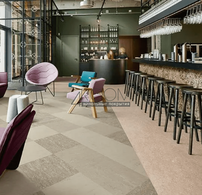Натуральный линолеум FORBO MARMOLEUM Marbled Real 3232 horse roan