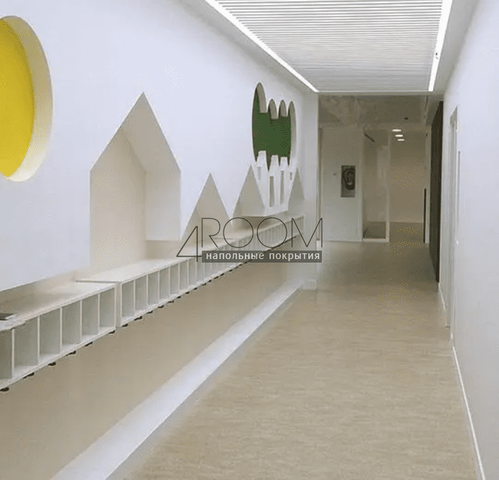 Натуральный линолеум FORBO MARMOLEUM Marbled Real 3234 forest ground