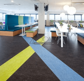 Натуральный линолеум FORBO MARMOLEUM Marbled Real 3236 dark bistre