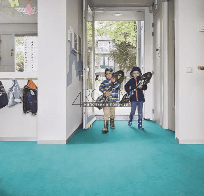 Натуральный линолеум FORBO MARMOLEUM Marbled Fresco 3269 turquoise