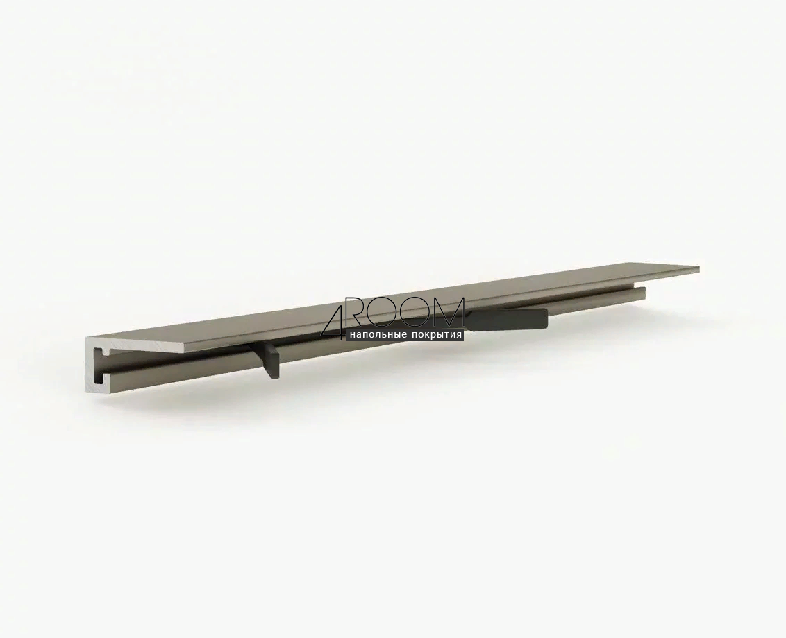 Микроплинтус алюминиевый LACONISTIQ MICRO 19 ARM, 19х5,5х2450мм, Шампань анод