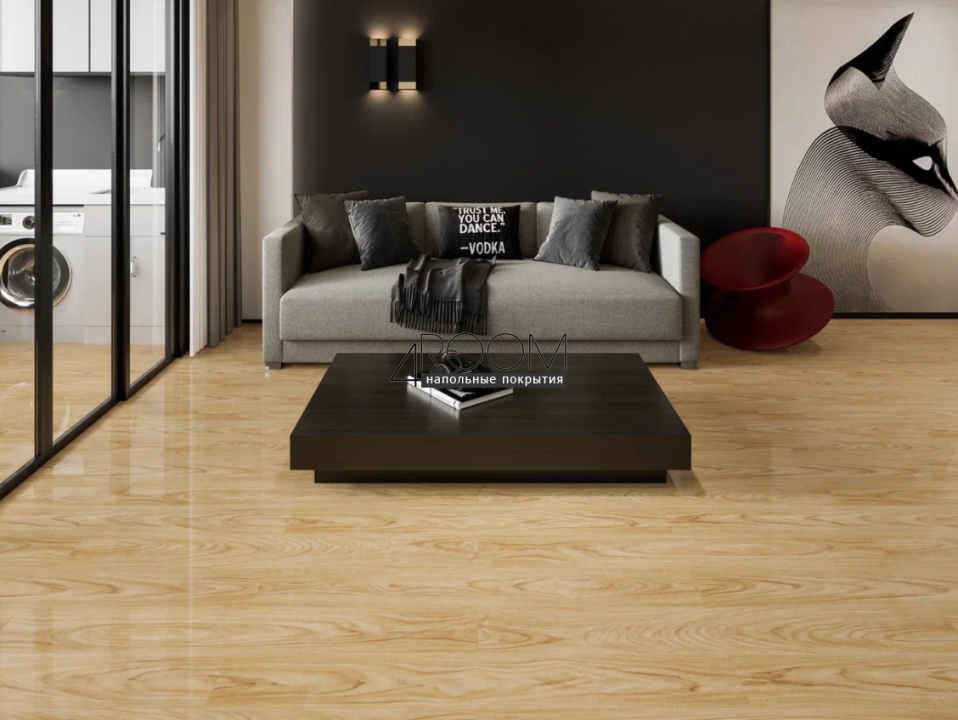 Суперглянцевый ламинат Mostflooring High Glossy 11901, 33 класс, U-фаска, 12мм