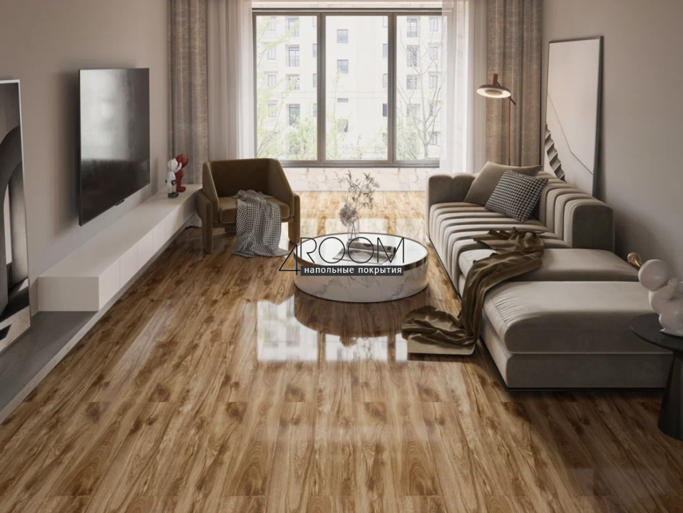 Суперглянцевый ламинат Mostflooring High Glossy 11902, 33 класс, U-фаска, 12мм