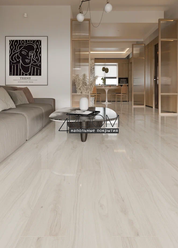 Суперглянцевый ламинат Mostflooring High Glossy 11911, 33 класс, U-фаска, 12мм