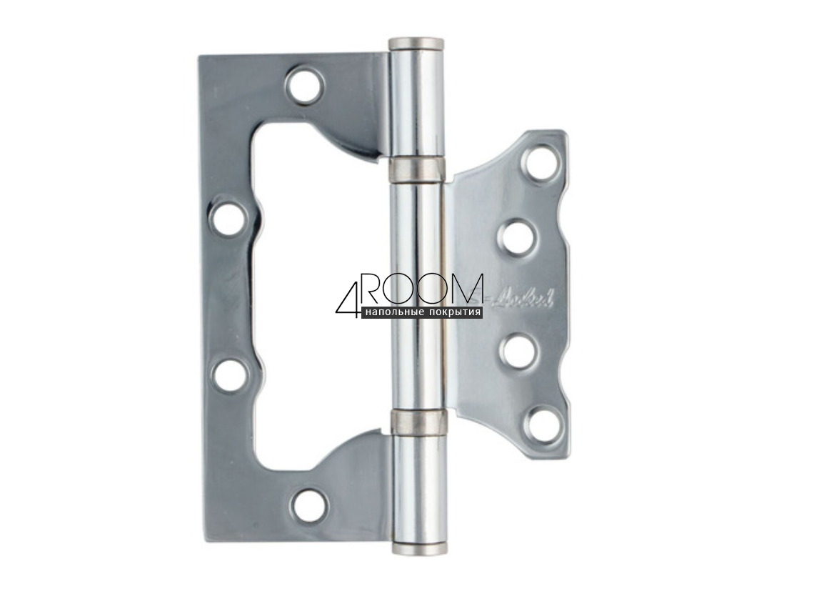 Петля дверная неврезная "Бабочка" S-Locked B-100*75*2,5 -CP, Хром блестящий