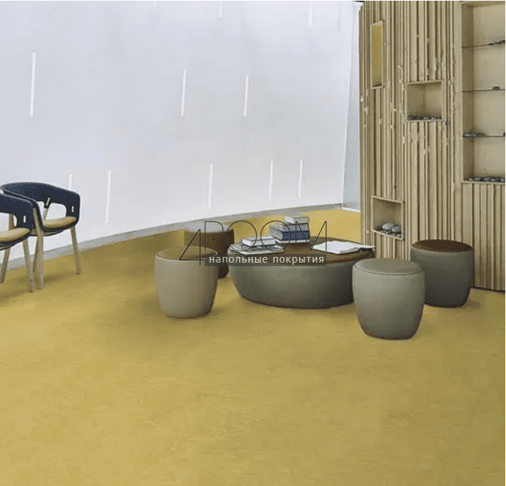 Натуральный линолеум FORBO MARMOLEUM Marbled Fresco 3259 mustard