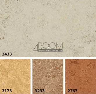 Натуральный линолеум FORBO MARMOLEUM SPLASH 3433 rockpool *