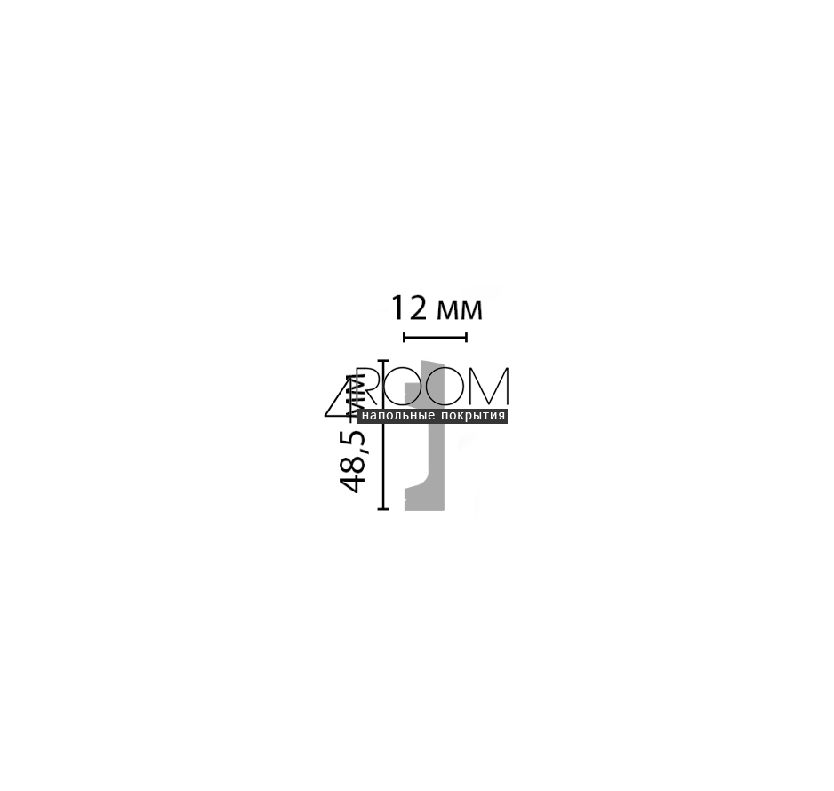 Завершающий молдинг к 3D панели D319, DECOMASTER D319-2-1633 Кварц Бежевый, 49х12х2900мм