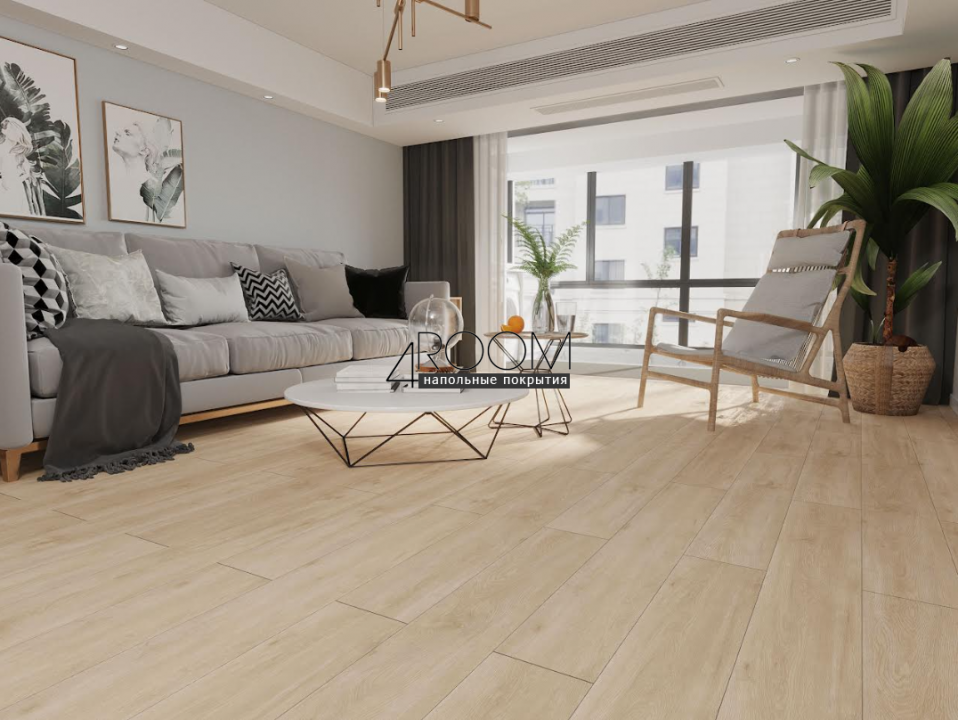 Каменно-полимерная замковая SPC плитка LAMINEXT FINEST Дуб Спленд 1302, 1220х183мм, 4/0,3мм
