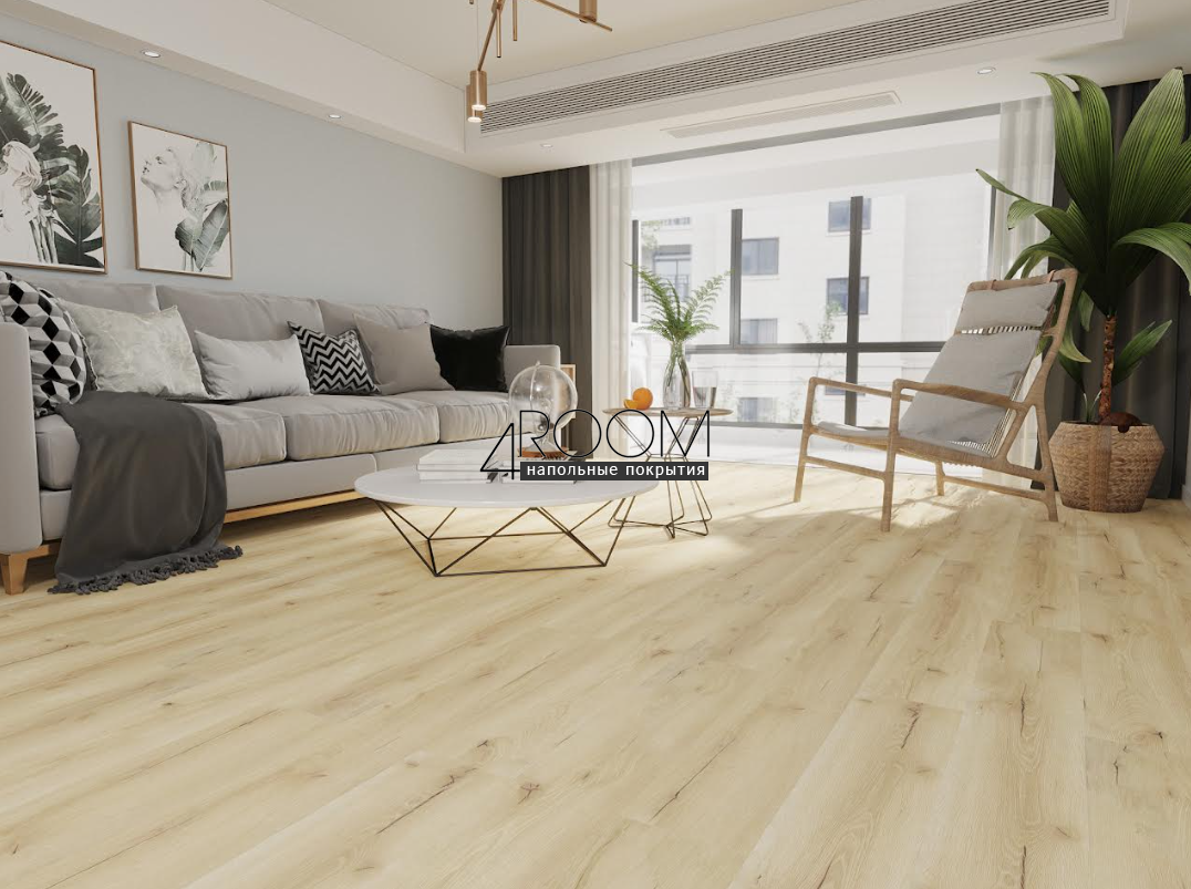 Каменно-полимерная замковая SPC плитка LAMINEXT LEGACY 1204 Дуб Шале, 1220х183мм, 3,6/0,3мм, 42 класс
