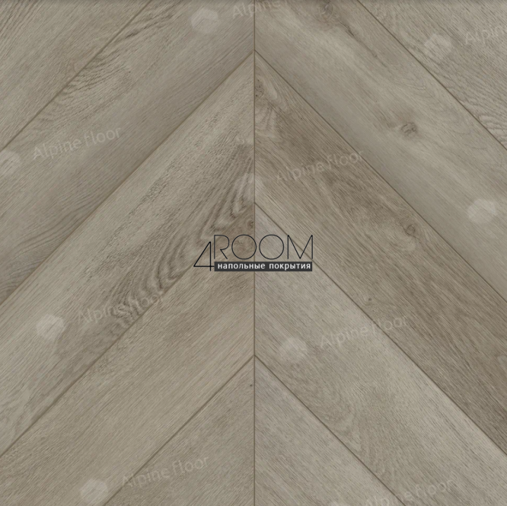 Каменно-полимерная замковая SPC плитка Alpine Floor Chevron Alpine ДУБ ФАНТАЗИЯ ECO 18-1 MC, 600х127мм, 5/0,55мм, 43 класс