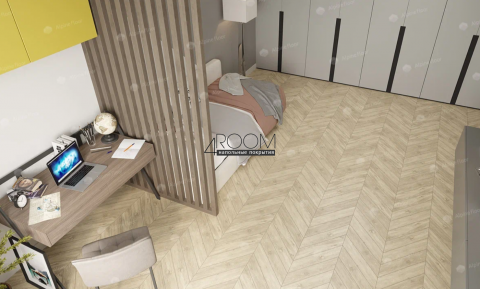 Каменно-полимерная замковая SPC плитка Alpine Floor Chevron Alpine Сонома ECO 18-7 MC, 600х127мм, 5/0,55мм, 43 класс