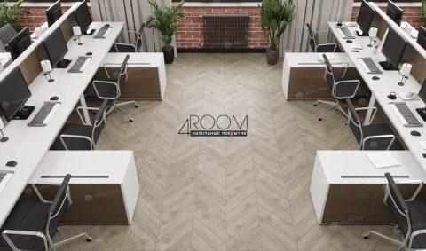 Каменно-полимерная замковая SPC плитка Alpine Floor Chevron Alpine Карите ECO 18-11 MC, 600х127мм, 5/0,55мм, 43 класс