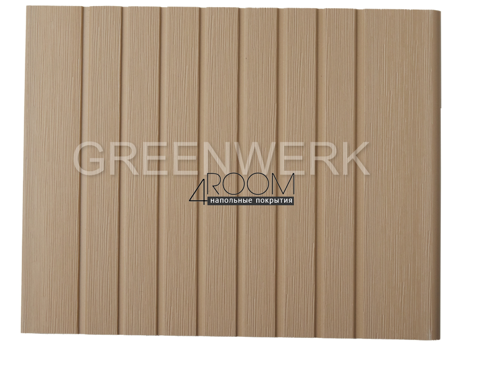 Ступень из ДПК Greenwerk Белый дуб, 320х24мм