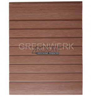 Ступень из ДПК Greenwerk Красное дерево, 320х24мм