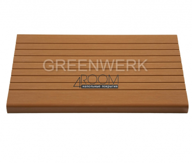 Ступень из ДПК Greenwerk Орех, 320х24мм